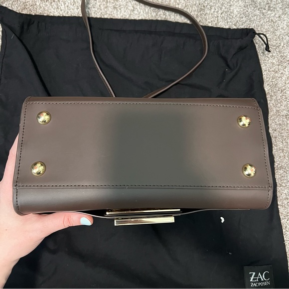 Zac Zac Posen Eartha Double Handle Top Zip Leather Bag - Picture 7 of 12